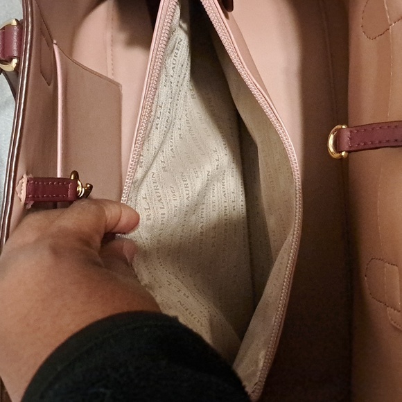 Ralph Lauren Leather Marcy Satchel - Picture 7 of 14